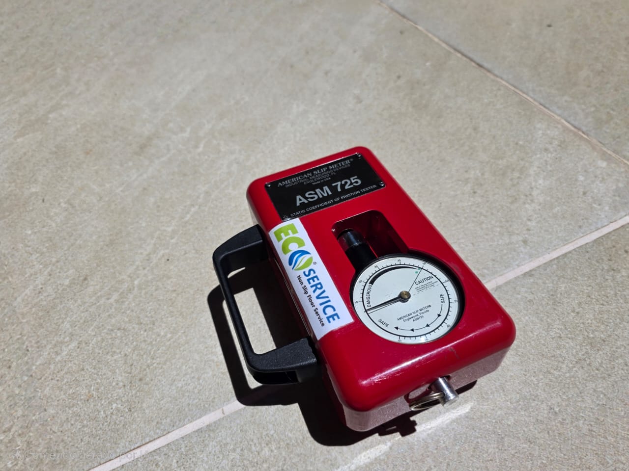 Medidor de Deslizamento ou Coeficiente de Atrito Slip Meter